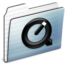 quicktime,folder,graphite,stripe icon