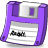 floppy,purple,save icon