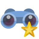 binoculars,star icon