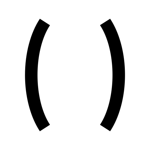 Code Parentheses svg vector icon