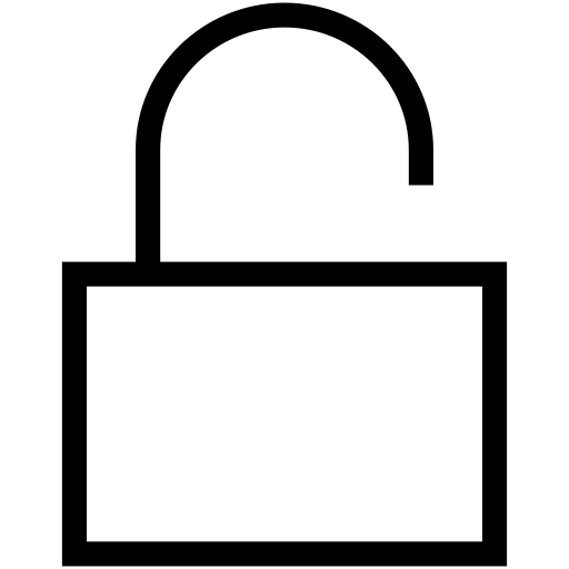 Unlock svg vector icon
