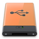 b, orange, usb icon