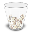 trash,outline,full,recycle bin icon