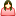 user, woman icon