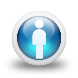 glossy,blue,orb icon