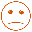 bad, sad, tired, unlucky svg vector icon