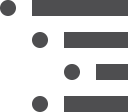 list, nested svg vector icon