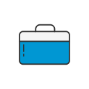 job, job search, linkedin, suitcase svg vector icon
