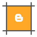 blogger svg vector icon