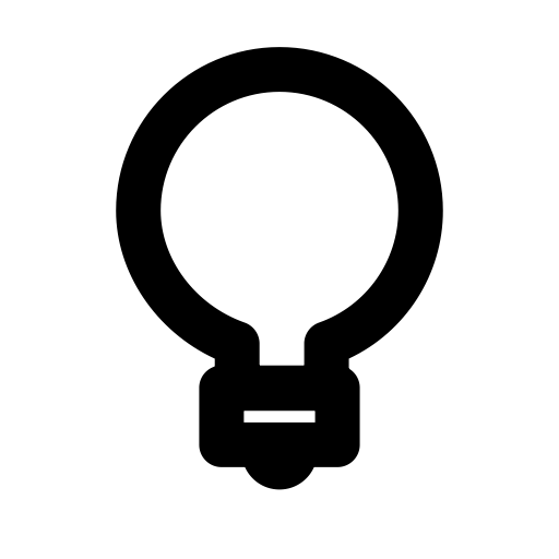Bulb svg vector icon