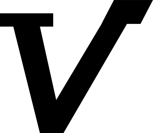 V svg vector icon