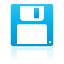 blue, disk, floppy icon