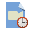 file,type,video,clock icon