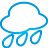 basic, blue, rain, weather icon