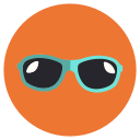 sun, sungalsess, vacation svg vector icon