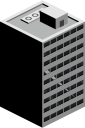 building, skyscraper svg vector icon