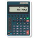 calculator, math, numbers svg vector icon