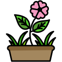 beauty, blooms, camping, flower, nature svg vector icon