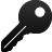 authentication, black key, key, lock, password icon