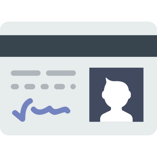 Licence svg vector icon