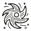 astronomy, black hole, scifi, space svg vector icon