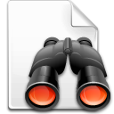 binoculars, file, find, search icon