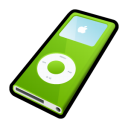 ipod,nano,green,mp3 player icon