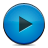 blue, button, play icon
