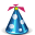 blue, hat icon