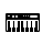 keyboard, piano, speak icon