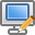 edit, monitor icon