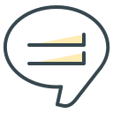app, chat, communication, line, media, social svg vector icon