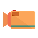 media, video, videocam, videocamera icon