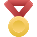 gold,metal,red icon