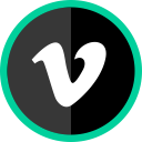logo, media, online, social, vimeo svg vector icon