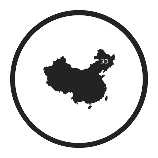 China Geo 3d Bar svg vector icon