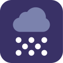 snow, snowing, weather svg vector icon