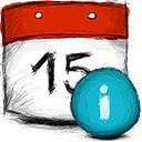 date, info icon