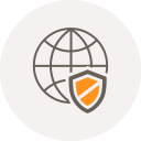 browser, globe, internet, safety, security, shield, world svg vector icon