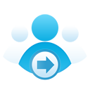 community, group, send icon
