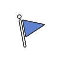 country, facebook, flag, flagpole svg vector icon