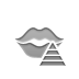 kiss,pyramid icon
