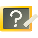 chalkboard, q, y icon