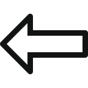 arrow, arrow left, border, left, stroke, stroke arrow, stroke arrow left svg vector icon