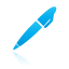 blue, pen icon