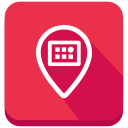 meetvibe, shadow, social, square svg vector icon