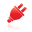 plug, red icon