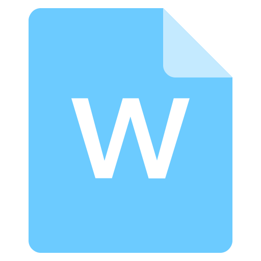 Word svg vector icon