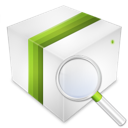 box, product, search icon