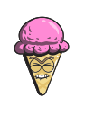 cartoon, cone, cream, emoji, ice svg vector icon